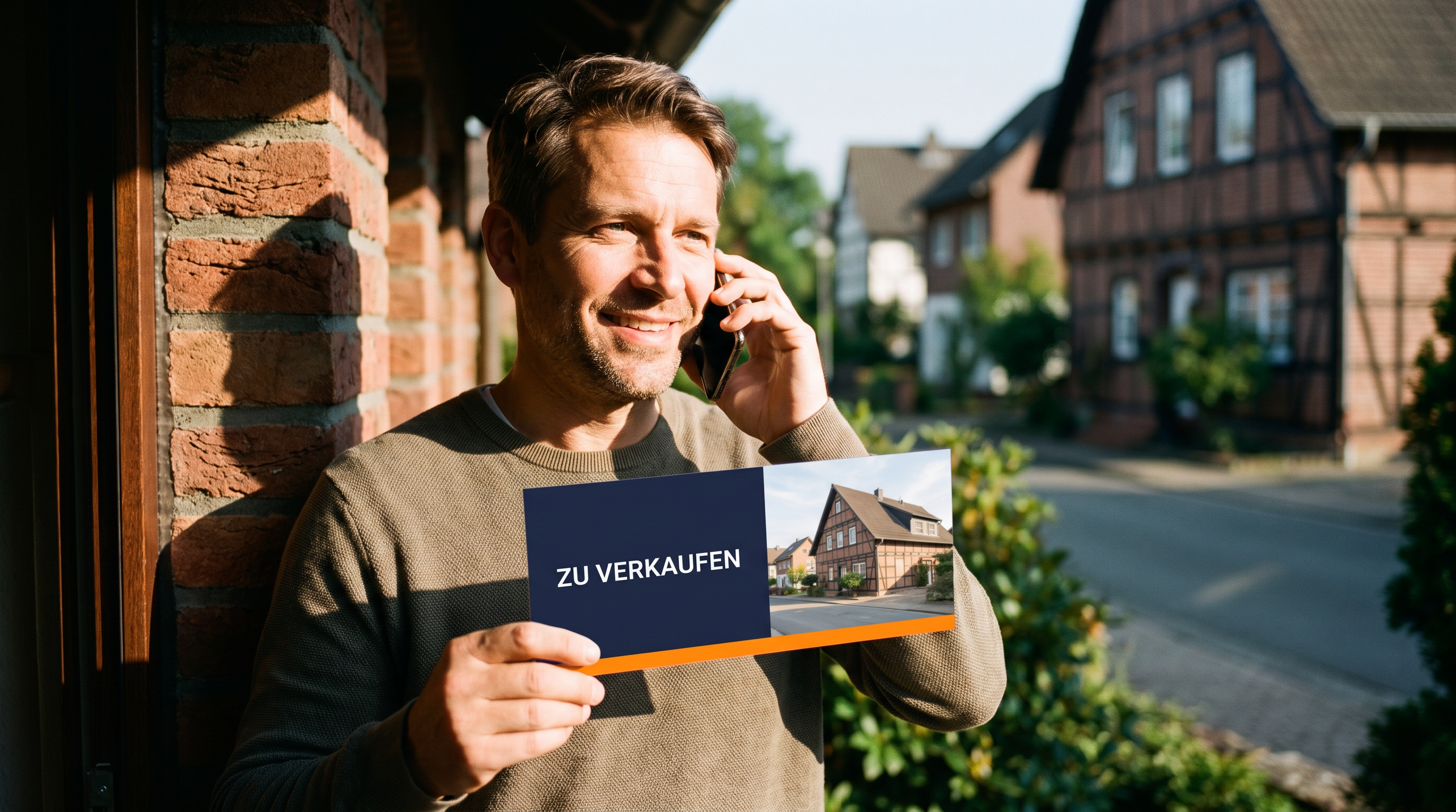 Eigentümer ruft mit dem Mailing in der Hand an